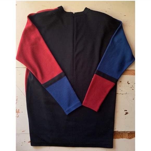 vintage 80’s Liz Claiborne color block knit dress - Picture 11 of 15